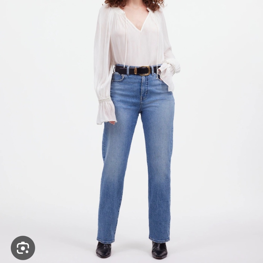 Madewell curvy straight jeans
